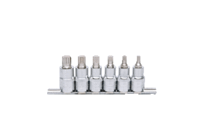 Ks Tools - Sada bitov CHROMEplus XNZ, M5-M14, 1/2" 6ks
