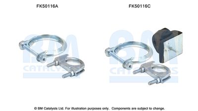 Монтажен комплект, изпускателна тръба BM Catalysts FK50116