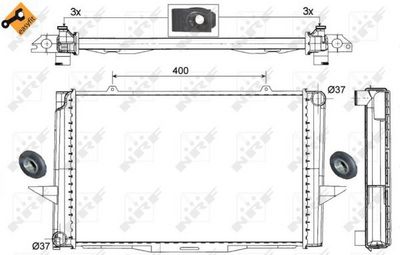 Radiator, engine cooling 509509