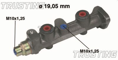 Главный тормозной цилиндр TRUSTING PF051 для FIAT PANDA