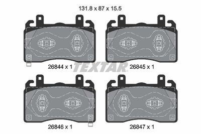 PLAQUETTES FREIN ALFA AVANT TONALE 1,3-1,5/1,6 D 22-