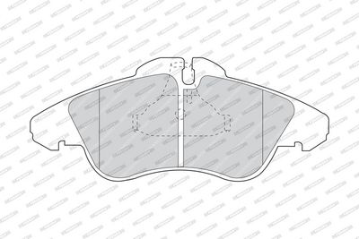 BREMSBELAGSATZ SCHEIBENBREMSE FERODO FVR1038 1