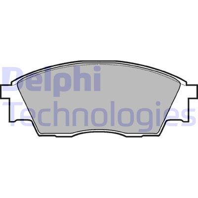 Комплект тормозных колодок, дисковый тормоз DELPHI LP811 для SUBARU REX