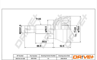 GELENKSATZ ANTRIEBSWELLE DR!VE+ DP2110101526 3