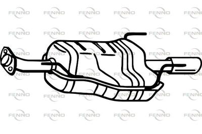 FENNO P4559 Глушитель выхлопных газов  для OPEL ASTRA G купе (T98) 2.2 16V (F07)