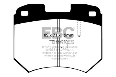 Комплект тормозных колодок, дисковый тормоз EBC Brakes DP274 для AUDI 100