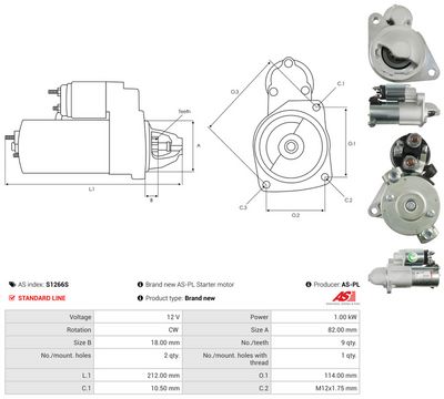 STARTER AS-PL S1266S 4