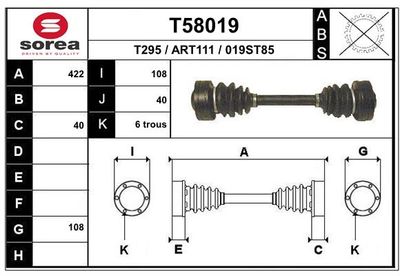 ANTRIEBSWELLE EAI T58019