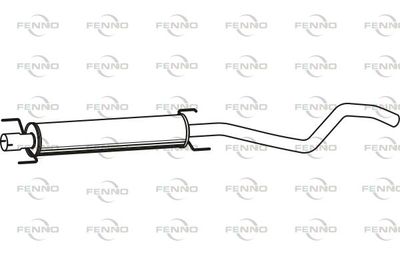 FENNO P4590 Глушитель выхлопных газов  для OPEL ASTRA H универсал (A04) 1.8 (L35)