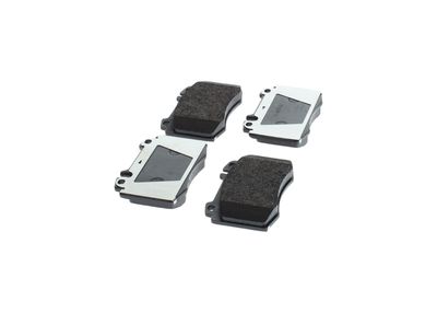 Remblokken set Voor (met een dempingskussen  met montage-instructie), past: MERCEDES M (W163), S (C215), S (W220, V220), S (W221, V221), SL (R129) 2.7D-6.0 07.92-12.13