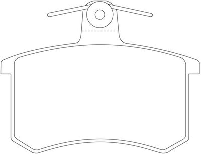 Комплект тормозных колодок, дисковый тормоз FIT FP0228