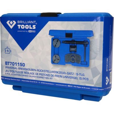 Brilliant Tools BT701150 Sada univerzálního nastavovacího nářadí pro píst brzdy, 6-dílná