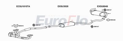Układ wydechowy EUROFLO SUIMP151001