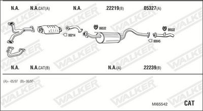 ABGASANLAGE WALKER MI65542