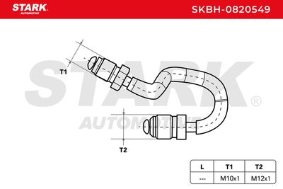 спирачен маркуч STARK SKBH-0820549