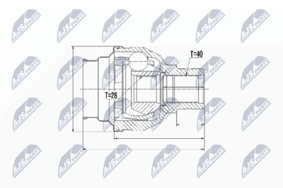 каре комплект, полуоска NTY NPW-WW-031