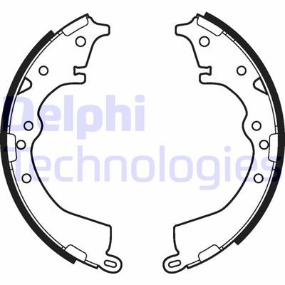 Комплект тормозных колодок DELPHI LS2126 для TOYOTA HILUX
