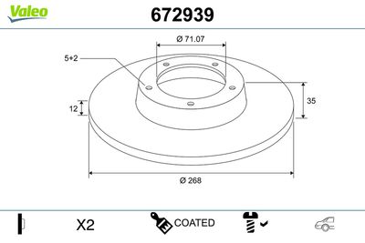 DISC FRANA VALEO 672939