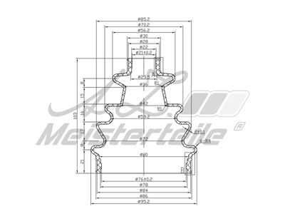 комплект маншон, полуоска A.Z. Meisterteile AZMT-43-020-1320