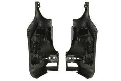 Bumper hoek Achter Links/Rechts (set  versie met achterdeur, met parkeersensor gaten, zwart) past: RENAULT KANGOO III Van 01.21-
