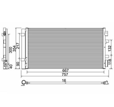 PowerMax 7110591 Радіатор кондиціонера 