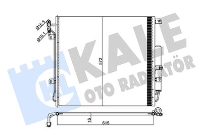 KALE OTO RADYATÖR 345245 Радиатор кондиционера  для LAND ROVER DISCOVERY III (L319) 4.0 V6 4x4
