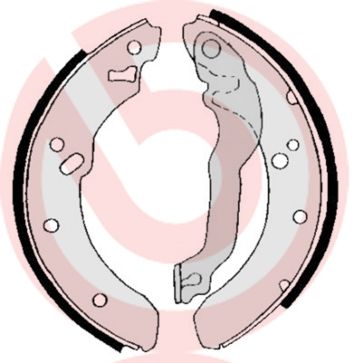 BREMBO S 24 515 Тормозные колодки барабанные  для FORD ESCORT IV (GAF, AWF, ABFT) 1.6 Turbo RS