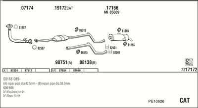 Układ wydechowy WALKER PE10626