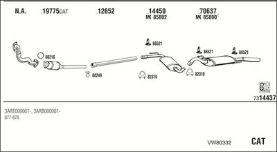 SISTEM DE ESAPAMENT WALKER VW80332