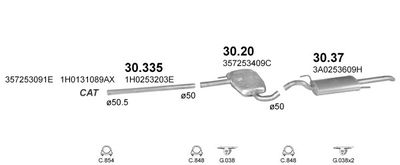 SISTEM DE ESAPAMENT POLMO POLMO01923