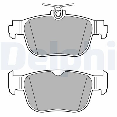 Zestaw klocków hamulcowych, hamulce tarczowe DELPHI LP3674