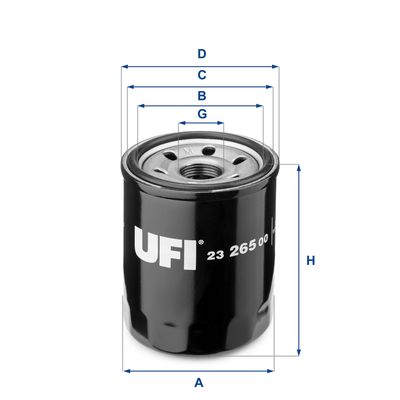 Масляный фильтр UFI 23.265.00 для HONDA CR-Z