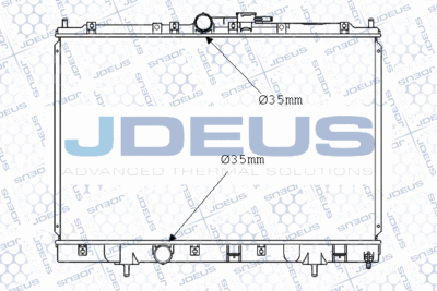 Радиатор, охлаждение двигателя JDEUS M-0180000 для MITSUBISHI PAJERO