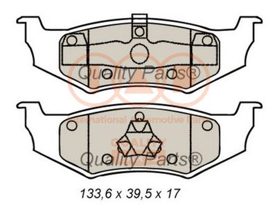 Комплект тормозных колодок, дисковый тормоз IAP QUALITY PARTS 704-02061 для CHRYSLER PT CRUISER