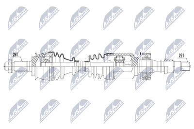 Приводной вал NTY NPW-BM-121 для MINI MINI COOPER