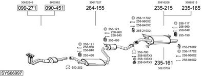 Изпускателна система BOSAL SYS06997