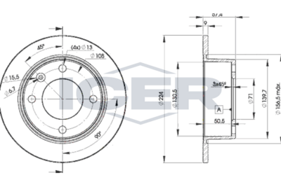 спирачен диск ICER 78BD7811-2