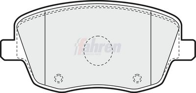 Fahren Brake Pad Set, disc brake FBP3179