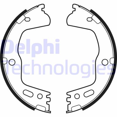 Bromsbackar, sats, parkeringsbroms DELPHI LS2155