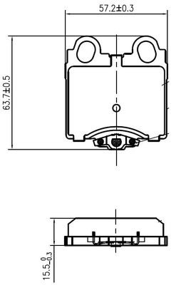 Комплект тормозных колодок, дисковый тормоз NATIONAL NP2987 для TOYOTA ALTEZZA