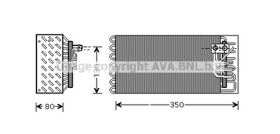 Испаритель, кондиционер PRASCO PRV041 для PORSCHE 928