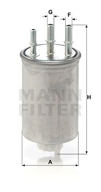 MANN-FILTER WK 829/6 Паливний фільтр для SSANGYONG (Сан-янг)