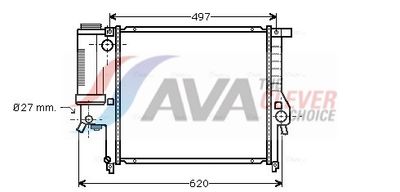 RADIATOR RACIRE MOTOR AVA Clever Choice BW2139