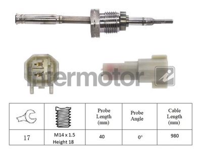 Sensor, exhaust gas temperature Intermotor 27388