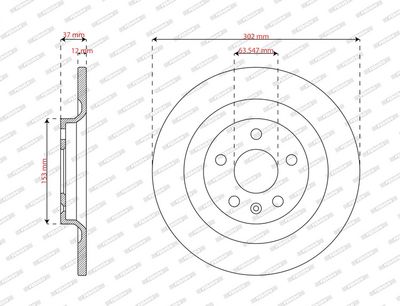 DISC FRANA FERODO DDF3088C 1
