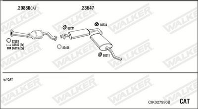 ABGASANLAGE WALKER CIK027990B