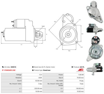 STARTER AS-PL S5551S 4