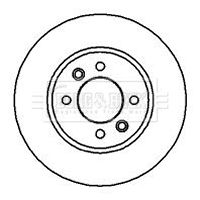 Tarcza hamulcowa BORG & BECK BBD4049