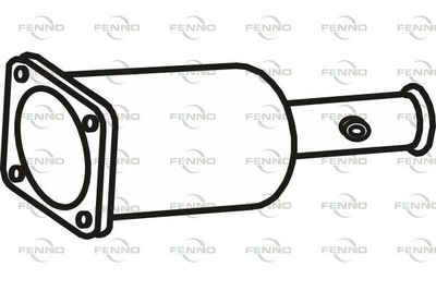 Filtr sadzy / filtr cząstek stałych, układ wydechowy FENNO P9915DPF