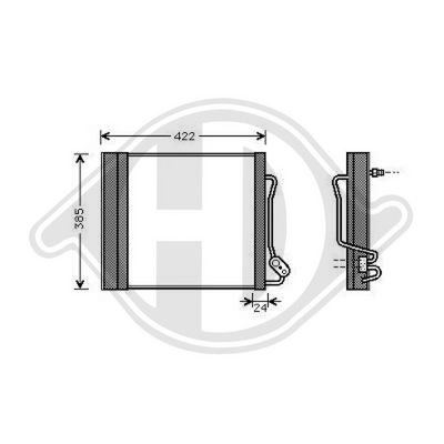 KONDENSATOR KLIMAANLAGE DIEDERICHS DCC1683